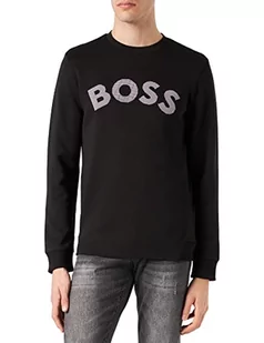 BOSS Męska bluza Salbo Iconic, czarny1, L - Bluzy męskie - miniaturka - grafika 1