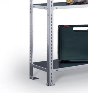 META Śrubowany regał półkowy FIX, maksymalne obciążenie 100 kg, 5 półek, wysokość 2000 mm 141079 - Szafy i regały magazynowe - miniaturka - grafika 3