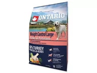 Sucha karma dla psów - ONTARIO dog WEIGHT CONTROL LARGE turkey - 12kg - miniaturka - grafika 1