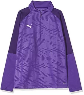 Puma Cup Training 1/4 Zip Core Jr bluza chłopięca fioletowy Prism Violet-parachute Purple 116 - Bluzy dla chłopców - miniaturka - grafika 1