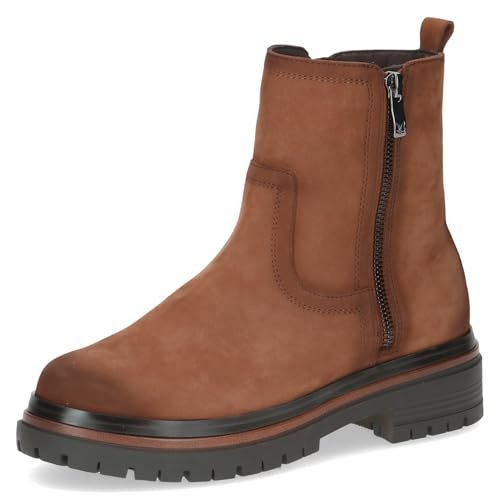 Caprice Damskie 9-25401-45 modne kozaki, Cognac NUBUC, 40 EU, Nubuk koniakowy, 40 EU