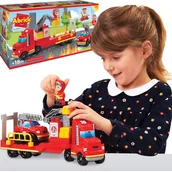 Samochody i pojazdy dla dzieci - Ecoiffier Abrick Straż Pożarna Dwa Pojazdy Ruchome Elementy 34 Akcesoria - miniaturka - grafika 1