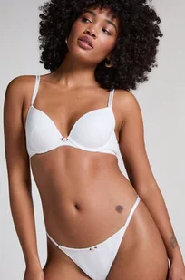 Hunkemöller Biustonosz usztywniany z fiszbinami Pointelle Biały - Biustonosze - miniaturka - grafika 1