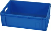Pojemniki przemysłowe - Artech Pojemnik transportowy EURO 200, wym. 600 x 400 x 200 mm niebieski - miniaturka - grafika 1