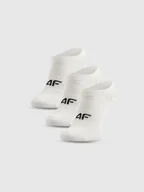 Skarpetki dla dzieci - 4F Skarpetki krótkie (3-pack) dziewczęce - białe 35-37 - miniaturka - grafika 1