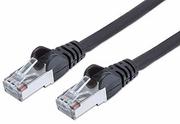 Kable miedziane - PremiumCord PremiumCord PREMIUMCORD Patch kabel CAT6a S-FTP RJ45-RJ45 AWG 26/7 0,25m černá sp6asftp002C - miniaturka - grafika 1