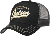 Czapki i chusty sportowe męskie - Czapka Trucker Since 1865 by Stetson, czarny, One Size - miniaturka - grafika 1