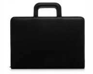 Teczki i aktówki - TECZKA KONFERENCYJNA BIWUAR A4 SOLOME CZARNA - miniaturka - grafika 1