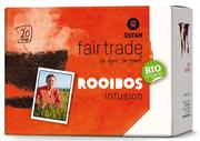 Herbata - Oxfam Fair Trade (FT) (kawy i inne produkty FT) HERBATKA ROOIBOS INFUSION FAIR TRADE BIO (20 x 1,5 g) 30 g - OXFAM - miniaturka - grafika 1