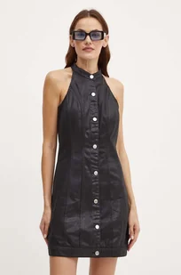 Armani Exchange sukienka bawełniana kolor czarny mini dopasowana XW000019 AF10212 - Sukienki - miniaturka - grafika 1