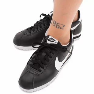 Nike Classic Cortez Leather 807471-010 czarny - Buty sportowe damskie - miniaturka - grafika 1