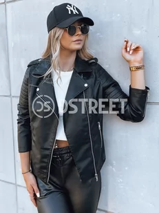 Kurtka damska skórzana HAUTE VISTA czarna Dstreet TY3892-S - Kurtki damskie - miniaturka - grafika 1