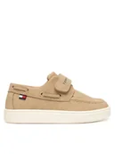 Buty dla chłopców - Tommy Hilfiger Półbuty Low Cut Velcro T1B4-34340-0315 M Beżowy - miniaturka - grafika 1