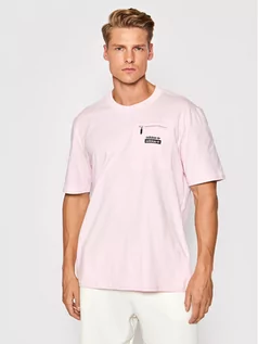 Koszulki sportowe męskie - T-Shirt R.Y.V. H11469 Różowy Loose Fit - adidas - grafika 1