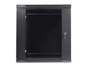 Lanberg Szafa instalacyjna wisząca 19'' 12U 600X450mm czarna (drzwi szklane) (SPL1OKS00320 [5005413]) - Szafy rack - miniaturka - grafika 1