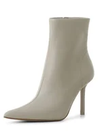 Botki damskie - Steve Madden - Damskie botki ze skóry Iyanna, szary - miniaturka - grafika 1