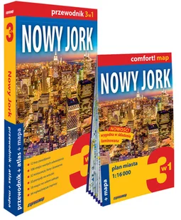 Nowy Jork 3w1. Przewodnik + atlas + mapa - Przewodniki - miniaturka - grafika 1