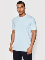 Koszulki męskie - Boss T-Shirt Thompson 01 50468347 Błękitny Regular Fit - miniaturka - grafika 1