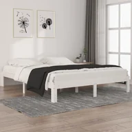 Łóżka - Lumarko Rama łóżka, biała, lite drewno sosnowe, 160 x 200 cm - miniaturka - grafika 1