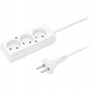 Jonex Przedłużacz 3-gniazda b/u 10A OMY 2 x 1mm biały 5m PS-360 PS-360 5,0m - Przedłużacze i rozgałęźniki - miniaturka - grafika 1