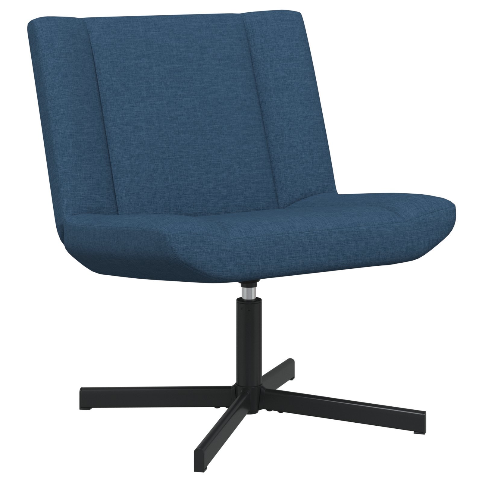 vidaXL Fotel Wypoczynkowy Niebieski Tkanina Średni Ergonomiczny