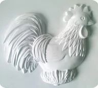 Akcesoria rzeźbiarskie - Forma do odlewów gipsu, kogut, 1 element - miniaturka - grafika 1
