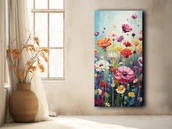 Obrazy i zdjęcia - Polne kwiaty - Plakat - Olej, Boho, Abstrakcja - miniaturka - grafika 1