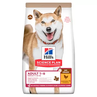 Hills Science Plan Adult 1-6 No Grain Medium Chicken 14 kg - Sucha karma dla psów - miniaturka - grafika 1