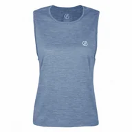 Koszulki sportowe damskie - Damski podkoszulek Dare 2b Meditate Crop Top Rozmiar: XXL / Kolor: niebieski - miniaturka - grafika 1