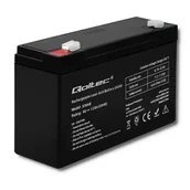 Baterie do zasilaczy awaryjnych UPS - QOLTEC qoltec Akumulator AGM 6V | 12Ah - miniaturka - grafika 1