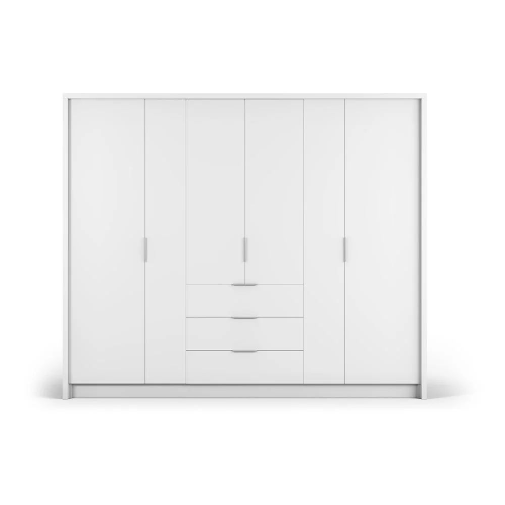 Biała szafa 255x217 cm Wells – Cosmopolitan Design