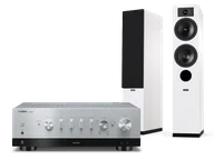 Zestawy stereo - Yamaha R-N1000A (srebrny) + Tesi 5 (biały) - miniaturka - grafika 1