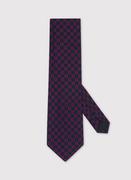 Krawaty i muchy męskie - Jedwabny granatowy krawat - miniaturka - grafika 1