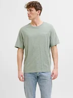Koszulki męskie - Jack & Jones Koszulka w kolorze zielonym - miniaturka - grafika 1
