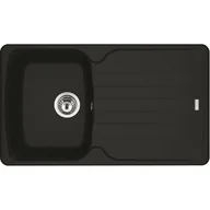 Zlewozmywaki - Franke Antea AZG 611-86 Zlewozmywak granitowy jednokomorowy 86x50 cm czarny mat 114.0676.247 - miniaturka - grafika 1