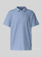 Koszulki męskie - Koszulka polo prążkowana o kroju regular fit z dodatkiem streczu - miniaturka - grafika 1
