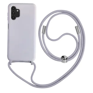 Samsung Galaxy A13 4G Etui ze smyczą Półsztywne 80cm Fioletowe - Etui i futerały do telefonów - miniaturka - grafika 1