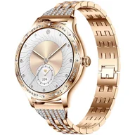 Smartwatch - Veltori VT350-1 Bransoleta Różowe Złoto - miniaturka - grafika 1