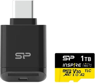 Karta pamięci Silicon Power Inspire microSDXC 1TB V30 UHS-I U3 A2 170/160 MB/s TLC + czytnik C200 - Karty pamięci - miniaturka - grafika 1