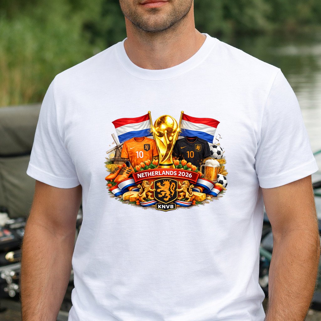 Koszulka WORLD CUP 2026 HOLANDIA kolor biały rozmiar L