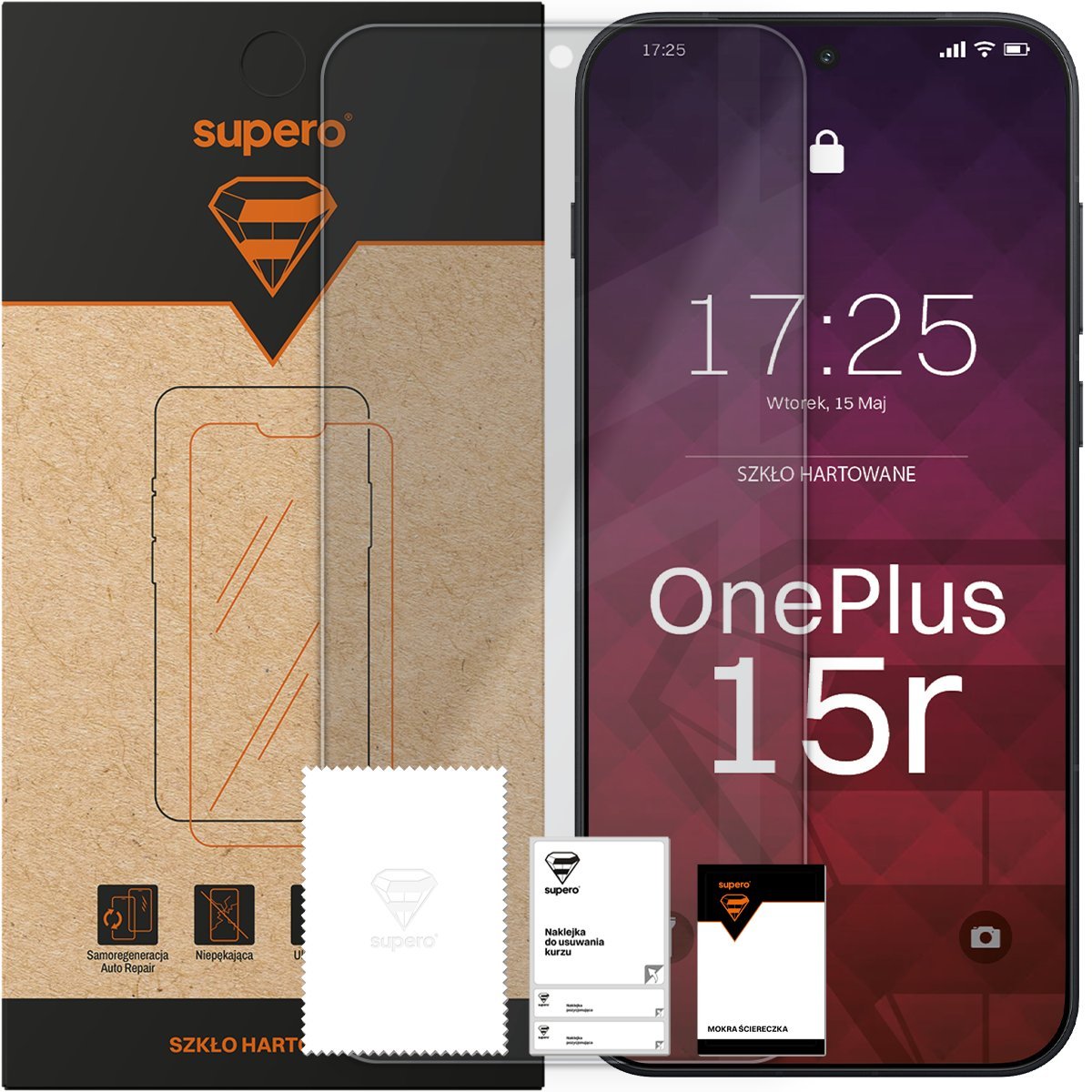 Szkło hartowane do OnePlus 15R, ochrona na ekran, wyświetlacz, szybka, 9H