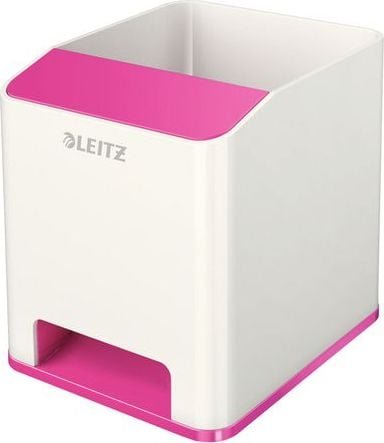 Staples LEITZ Kubek na długopisy WOW biały/metaliczny różowy