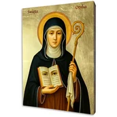 Ikony i obrazy sakralne - Ikona złocona, święta Otylia - miniaturka - grafika 1