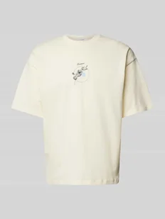 T-shirt o kroju oversized z nadrukiem z logo - Koszulki męskie - miniaturka - grafika 1