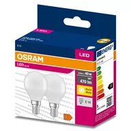 Żarówki LED - 2PAK Żarówka LED E14 P45 4,9W = 40W 470lm 3000K Ciepła 200° OSRAM VALUE - miniaturka - grafika 1