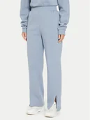 Spodnie sportowe damskie - Reebok Spodnie dresowe Fleece Pant 100076053 Niebieski Regular Fit - miniaturka - grafika 1