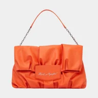 Torebki damskie - KARL Lagerfeld Torebka damska na ramię pomarańczowa - miniaturka - grafika 1