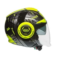 Kaski motocyklowe - Premier HELM COOL RD Y 17, CZARNY/FLUO żółty, S - miniaturka - grafika 1