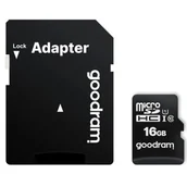 Karty pamięci - Goodram microSDHC 16GB (M1AA-0160R12) - miniaturka - grafika 1