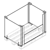 Akcesoria do pakowania - WANZL Nadstawek paletowy PA-X1/S 60000250 - miniaturka - grafika 1